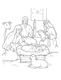 Like all our materials, this nativity coloring page is 100% free for you to download, print, and copy for your ministry. Nativity Mary Joseph Jesus And The Shepherds