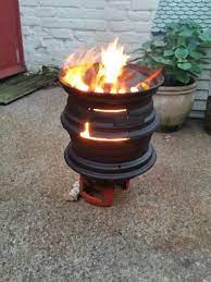 How To Make A Bbq Grill Out Of Old Wheel Rims Fire Pit Bbq Bbq Grill Diy Bbq