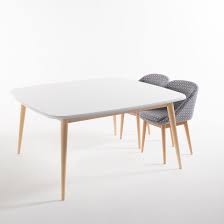 360 bis 420 cm tischlänge. Quadratischer Esstisch Jimi Fur 8 Personen Weiss La Redoute Interieurs La Redoute