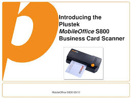 From business card to lead or contact in seconds. Plustek Mobileoffice S800 Business Card Scanner