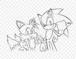 The coloring sheet features sonic, tails, knuckles the echidna, cream the. Sonic The Hedgehog 4 Episode Ii Line Art Coloring Book Character White Png 900x700px Sonic The