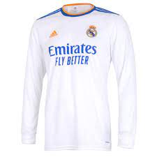 All real madrid football kits that are available are quality items by reputable manufacturers that have been officially licensed by the club. Real Madrid 2021 2022 Long Sleeve Home Shirt Gr3989 Uksoccershop