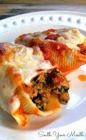 Classic Stuffed Shells Recipe Food Recipes Shell Pasta Recipes Stuffed Pasta Shells