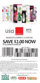Get 2 Off Any Radius Toothbrush With This Printable In Store Coupon From Goodshop Coupons Store Coupons Sensodyne