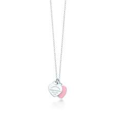 mini double heart tag pendant