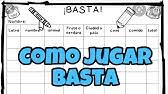 Version en línea de juego basta!, tutti frutti, lápiz quieto, ¡mercadito!, dulce de membrillo el que todos conocemos. Como Jugar Al Tutifruti Rapido Y Facil Youtube