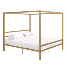 You can also filter out. Dhp Modern Metal Canopy Bed King Gold Walmart Com Walmart Com