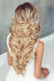 It's a great option if the back of your dress is on the simpler side. Wedding Hairstyles Romantic Wedding Prom Hairstyle For Long Hair