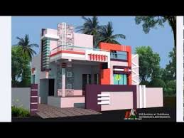 One Bhk Ground Floor House Plan And 3d Elevations Youtube Small House Elevation Design Single Floor House Design Small House Elevation