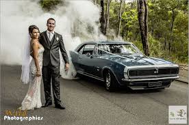 Muscle Car Weddings See The Wildest Photos Muscle Car Car Themed Wedding Wedding Car Classic Car Wedding