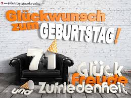 Glückwünsche Zum 71 Geburtstag Mit 3d Buchstaben Und Sofamotiv