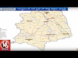 Government Releases Telangana New Districts Map Hyderabad V6 News Youtube