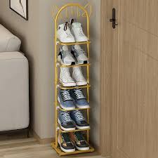 27 Stellar Shoe Storage Ideas For Small Spaces - Tiny Partments | Vertical Shoe  Rack, Shoe Storage Small Space, Wooden Shoe Racks
