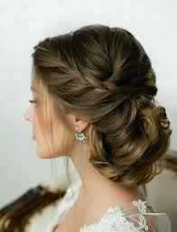 Elegant Bridal Updo Find Your Dream Wedding Gown Www Customdreamgowns Com New Bridal Hairstyle Bridal Hair Updo Wedding Braids