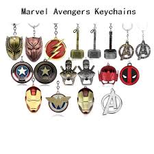 Marvel Jewelry Superheroe The Avengers Logo Style Metal Pendant Keychains Letter A Keyring Porte Clef Chaveiro Marvel Jewelry Porte Clef Thor Hammer Keychain