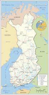 The map shows finland and neighboring countries with international borders, the national capital map of finland, europe. Political Map Of Finland Nations Online Project