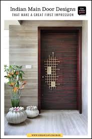 Indian ss main single door grill design modern exterior stainless. Simple Wooden Door Design With A Unique Handle Doordesigns Indiandhomes Indiandoors Woodendoor Main Door Design Main Door Designs Indian Main Door Designs