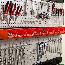Ultrawall garage tool organizer wall mount, 9 pcs adjustable storage system,heavy duty steel wall holders for tools, wall mount tool organizer, garden tool organizer (6 hooks, 3 rails) 4.6 out of 5 stars. Ultrawall Garage Storage 48x36 Inch Pegboard With Hooks Garage Storage Bins Tool Board Panel Tool Organizer Buy Online At Best Price In Uae Amazon Ae