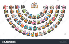 Vector Illustration Lecturer Speaks To An Audience Top View People Men Women Children Sit In Cha Layout Design Inspiration Background Images Illustration