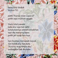 Can also be used as an adjective. Write Malay Poems For You By Aliffawan Fiverr