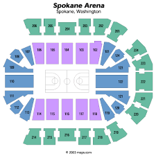 Spokane Arena Spokane Tickets Schedule Seating Chart