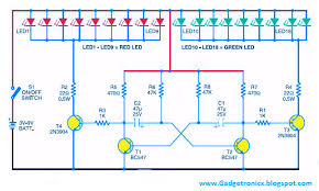 Led Christmas Lights Using Transistors Gadgetronicx Led Christmas Lights Christmas Lights Transistors