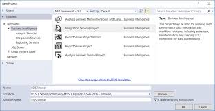 Create A Sql Server Integration Services Ssis Project