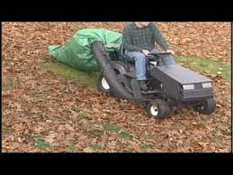 Diy Fast And Easy Your Lawn Tractor Collects Huge Amounts Of Leaves With Monster Leaf Bag Attached Youtube Lawn Tractor Tractors Diy Lawn