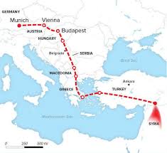 Here Is The Long Route Many Refugees Take To Travel From Syria To Germany Refugee Germany Route