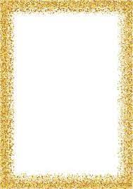 Cornice Glitter Dorata Formato Formato A4 Struttura Scintillante Della Scintilla Sul Fondo Bianco Di Vettore Glitter Dorati Cornici Cornici Dorate