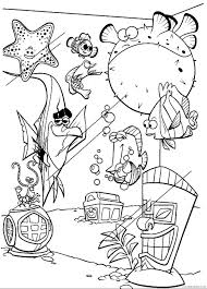 Free finding nemo coloring page to download, for children. Finding Nemo Coloring Pages Nemo And Fish Tank Gang Coloring4free Coloring4free Com