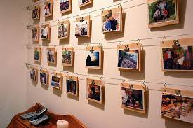 Picture Frame Pleasing 20 How To Hang Fabric On Walls Without Nails Design Inside Ideas For Hanging Pictures Wit Photo Wall Display Photo Wall Hanging Artwork