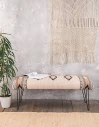 Hand Woven Wooden Bench Long Bench Wooden Bench Gorgeous Furniture