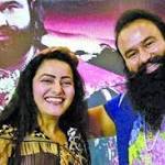 looming Honeypreet Insan; Dera chief