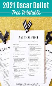 2021 nominations and three tv nominations ballot for your 2021 golden globes facebook page has the exclusive stream. 2021 Oscar Ballot Free Printable Ballot Hello Little Home