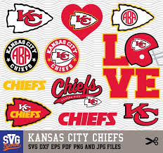 Kansas City Chiefs Svg Logos Monogram Silhouette Cricut Cameo Screen Printing Sp 19 Kansas City Chiefs Craft Kansas City Chiefs Logo Kansas City Chiefs