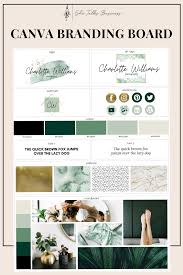 Brand Board Template Brand Guide Watercolor Canva Etsy Business Branding Inspiration Brand Board Template Branding Mood Board Inspiration
