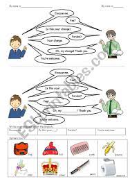 Excuse me, is this your thing? - ESL worksheet by Matthew@ELSP