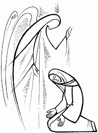 Easy coloring pages and craft, waffles and a video too! Annunciation And Visitation Coloring Pages Coloring Home