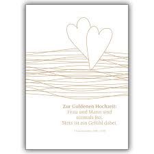In unserem shop für hochzeitskarten finden sie eine exklusive auswahl goldener einladungskarten für ihre hochzeit. Liebevolle Gluckwunschkarte Zur Goldenen Hochzeit Kartenkaufrausch De