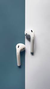 White Apple Airpods Headphones Wallpapers In Blue And White Background In 2021 Black Phone Wallpaper Headphone Wallpaper Black Wallpaper Dark Iphone