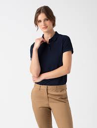 Women S Parker Polo Navy Polo Outfits For Women Shirt Outfit Women Polo Shirt Outfit Women S