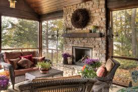Below are 20 best pictures collection of fireplace for screened porch photo in high resolution. 26 Fireplaces For Back Porches Outdoords Ideas Back Porches Outdoor Fireplace Screened Porch