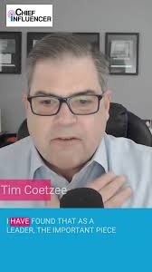 Leadership and trust: insights from Tim Coetzee