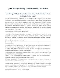 Jock Sturges Misty Dawn Portrait Of A Muse