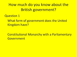 British Government Ppt Download