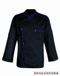 Chicago Jacket Black With Blue Piping Chef Jackets Women Jackets Chef Shirts