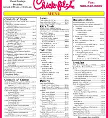 Chick Fil A Nutrition Chart Printable Bedowntowndaytona Com