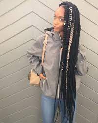 Beautiful Jumbo Box Braid Hairstyles Video Box Braids Hairstyles Braided Hairstyles Box Braids Styling