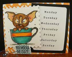 Ink On My Fingers Handmade Custom Cards Stamping And Crafting Blog Coffee Lovers Blog Hop Last Day You Mocha Me Crazy Coffee Lover Blog Hop Craft Blog